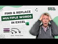 Video thumbnail for Find & Replace multiple words in Excel | REDUCE & SUBSTITUTE | Excel Off The Grid
