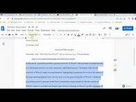 Video thumbnail for Annotated Bibliography Formatting (MLA Style)
