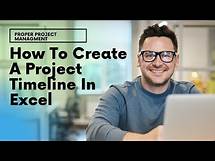 Video thumbnail for How To Create A Project Timeline In Excel - 3 Different Ways!