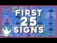 Video thumbnail for 25 ASL Signs You Need to Know | ASL Basics | American Sign Language for Beginners