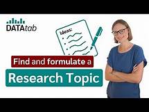 Video thumbnail for Research Topic, Research Problem & Central Research Question [How to find and formulate]
