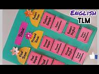 Video thumbnail for Tenses English TLM| Tenses English Grammar Project| English TLM| English Project| Tense English Easy