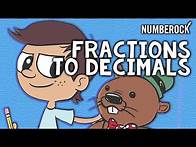 Video thumbnail for Converting Fractions to Decimals Song