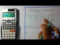 Video thumbnail for 3*3 Matrix Multiplication Using calculator Casio fx 991Es plus