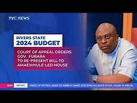 Video thumbnail for Court Of Appeal Orders Gov Fubara To Re-present Bill To Amaewhule-Led House