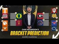 Video thumbnail for Chip Patterson predicts the College Football Playoff Bracket: Upsets early, Big 10 vs SEC title game