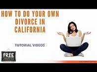 Video thumbnail for HOW TO DO YOUR OWN DIVORCE IN CALIFORNIA WITHOUT A LAWYER - TUTORIAL VIDEOS - VIDEO #1 (2021)