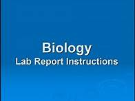 Video thumbnail for How to Write a Biology Lab Report
