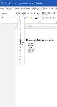 Video thumbnail for Change Bullet Size & Color in MS Word - Quick Tip! #wordtipsandtricks #microsoftword