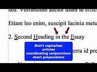 Video thumbnail for 20. Formatting MLA-Style Section Headings in OpenOffice Writer