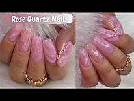 Video thumbnail for ROSE QUARTZ NAILS| Blooming Gel| Easy Marble Design| Dip Powder and Gel