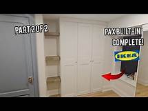 Video thumbnail for (Part 2 of 2) Built-in IKEA PAX Wardrobe with custom pine floating shelves