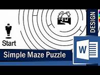 Video thumbnail for How to make a simple Maze Puzzle in Microsoft Word - Ms Word Tutorial