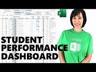 Video thumbnail for Interactive Excel Student Performance Dashboard - FREE File Download