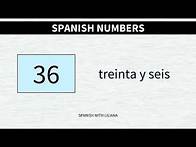 Video thumbnail for Learn the Spanish numbers [0-100]