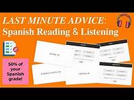 Video thumbnail for LAST MINUTE ADVICE: GCSE Spanish Reading & Listening (2023 Edition)