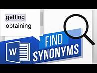Video thumbnail for How to Find Synonyms in Word | How to Find Similar Meaning Words | Thesaurus in Word