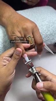 Video thumbnail for French Almond Nails Size 4 | Tips and Tutorials