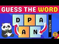 Video thumbnail for 5-Letter Scrambled Word Game Puzzles 🧠