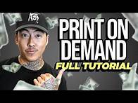 Video thumbnail for The Complete Print On Demand Tutorial For Beginners (2024)