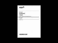 Video thumbnail for AQA A Level Economics 2024 Paper 2 Mark Scheme; The National And International Economy
