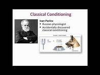 Video thumbnail for Exploring Psych Ch 7 Learning Theory