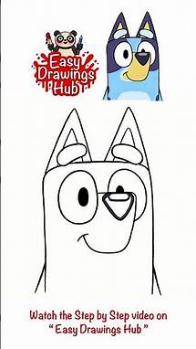 Video thumbnail for How to draw Bluey - Easy Drawing Step by Step Tutorial