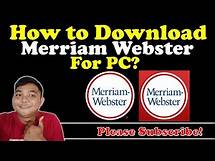 Video thumbnail for How To Download Merriam Webster For PC? | Mister Learning