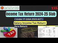 Video thumbnail for Income Tax Return Calculation slab 2024-25 FY | Income Tax Return Filing-2024-2025