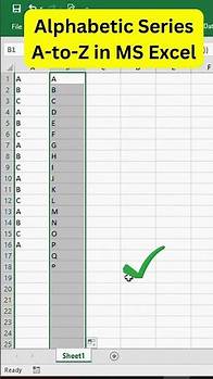 Video thumbnail for A to Z in Excel | How to alphabetical Order