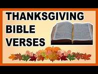 Video thumbnail for 8 Thanksgiving Bible Verses That Will Make Your Heart Happy