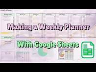 Video thumbnail for Creating a Weekly Planner on Google Sheets: Stay Organized & Productive @Larentiasheetsandplanners