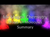 Video thumbnail for Advanced Higher Chemistry-Shapes Of Molecules Summary