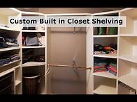 Video thumbnail for Custom Closet Built-in Shelving