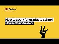 Video thumbnail for How to apply to ASU Online graduate school