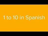 Video thumbnail for Count from 1 to 10 in Spanish