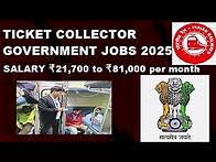 Video thumbnail for Railway Ticket Collector Government Job 2025 | RRB TC Recruitment | How to Apply RRC TC | Documents?