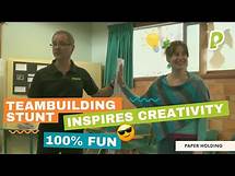 Video thumbnail for Dynamic TEAM-BUILDING Exercise for Small Groups - Paper Holding | playmeo