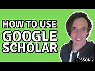 Video thumbnail for How to use Google Scholar (Find FREE Journal Articles for University Essays)