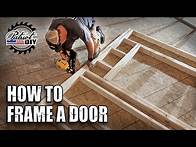 Video thumbnail for How To Frame A Basic Door Opening / DIY