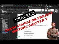 Video thumbnail for CRASH COURSE ON PROJECT WRITING: CHAPTER 3 (RESEARCH METHODOLOGY)