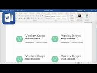 Video thumbnail for How to create business cards in Microsoft Word - Part 1 (Tutorial)