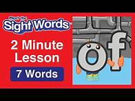 Video thumbnail for Meet the Sight Words | 2 Minute Lesson | 7 Words