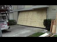 Video thumbnail for A wood one piece garage door