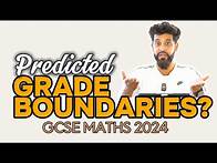 Video thumbnail for GCSE Maths Grade Boundaries 2024!