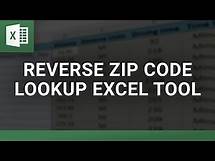 Video thumbnail for Reverse Zip Code Lookup Excel Tool