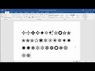 Video thumbnail for How to insert different types of stars and asterisks symbols in Word Find stars and asterisk in Word