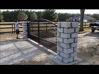 Video thumbnail for Dual driveway gate installation