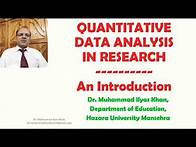 Video thumbnail for Quantitative Data Analysis in Research: An Introduction