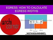Video thumbnail for AC 011 - Egress: How to Calculate Egress Widths.